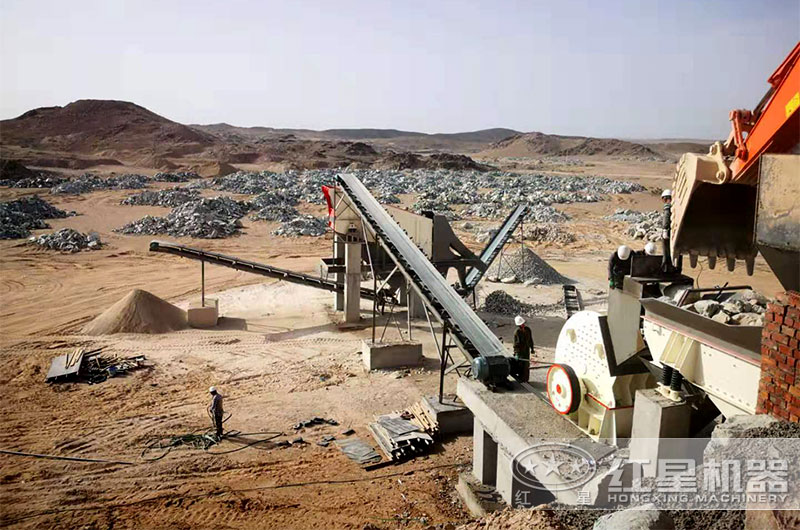 重錘式破碎機固定式碎石生產線 重錘式破碎機固定式碎石生產線