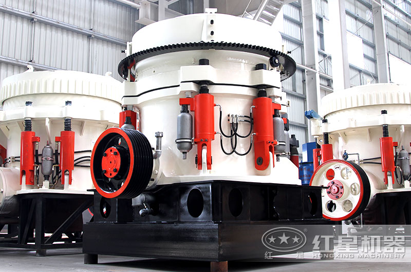 圓錐式破碎機立體結構，占地面積小